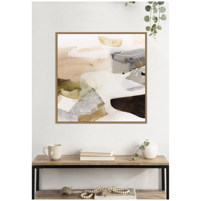 Golden Terrain by Amy Lighthall Framed Canvas Wall Art Print
