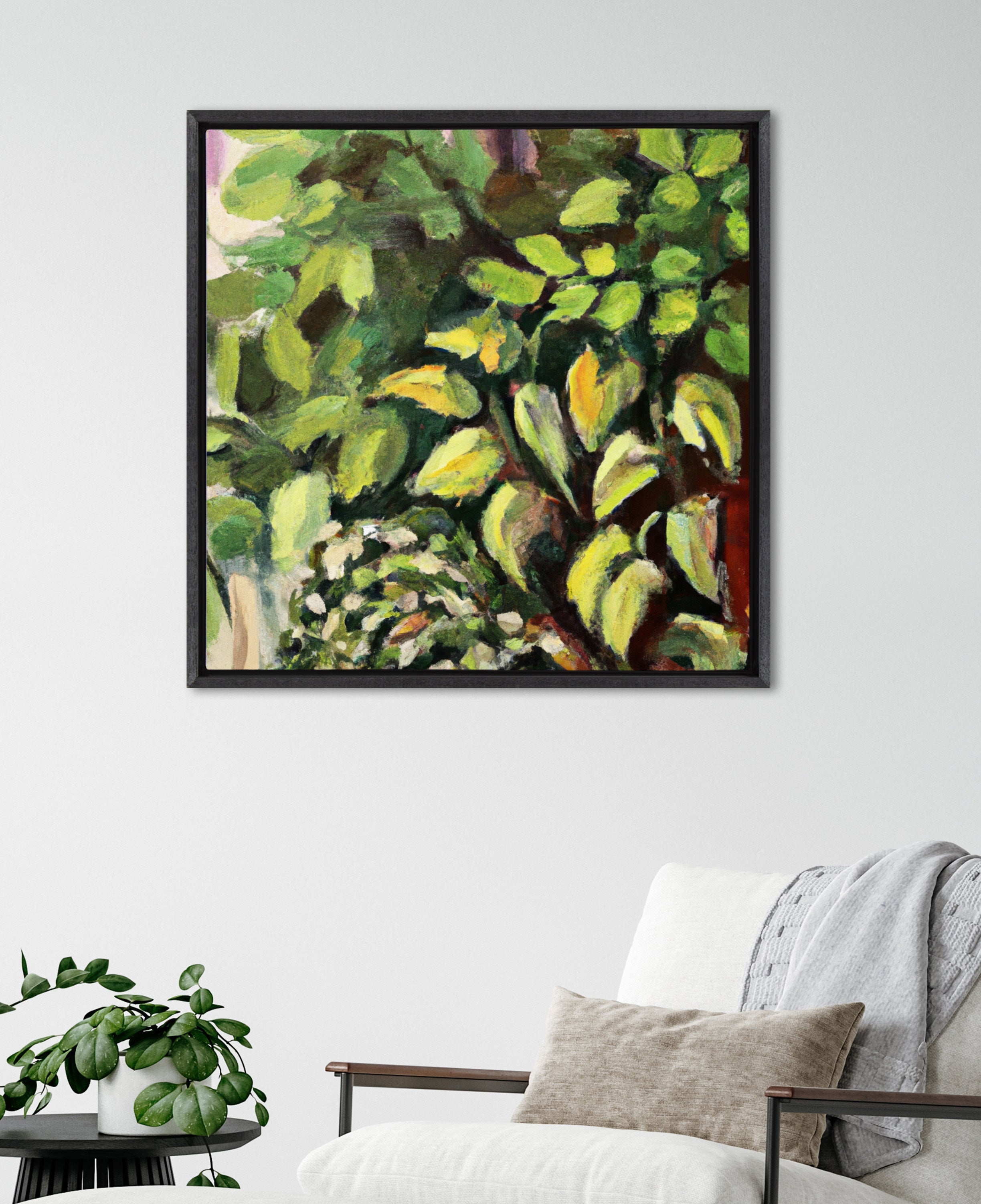 Sylvie Blank Framed Canvas 30x30