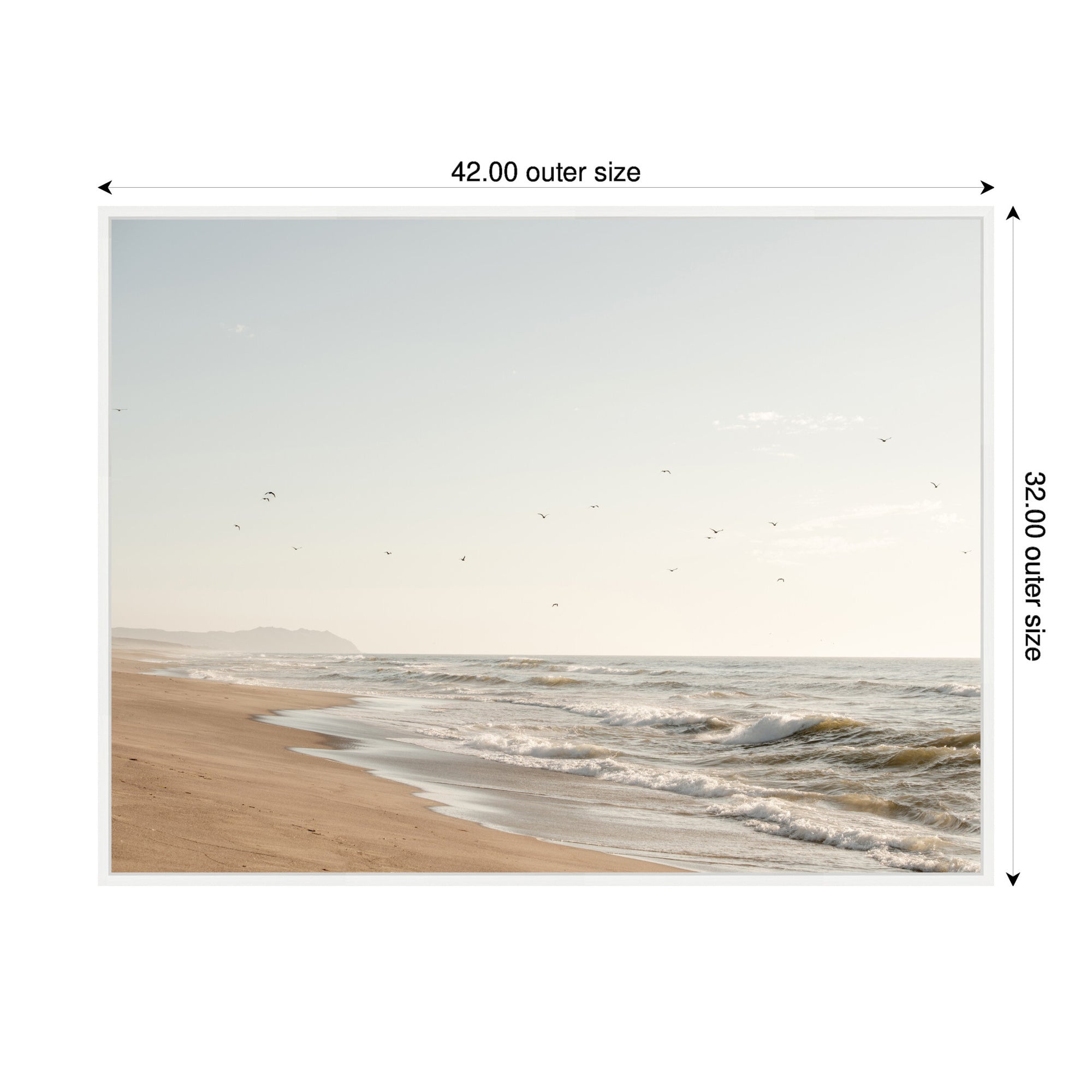 Sylvie Coastal Flight Framed Canvas by Crystal Lynn Collins
