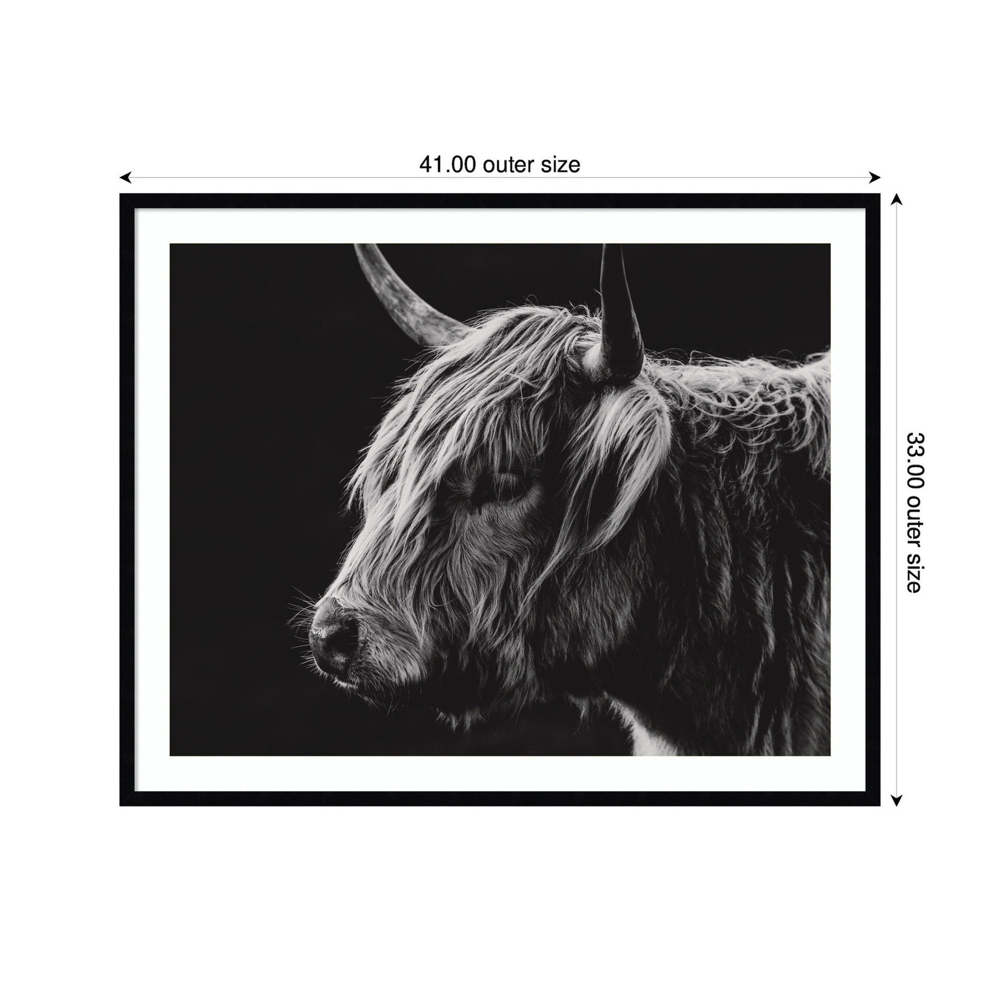Scottish Highland by Crystal Lynn Collins Framed Wall Art Print