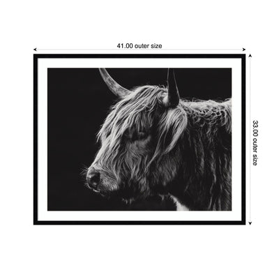 Scottish Highland by Crystal Lynn Collins Framed Wall Art Print