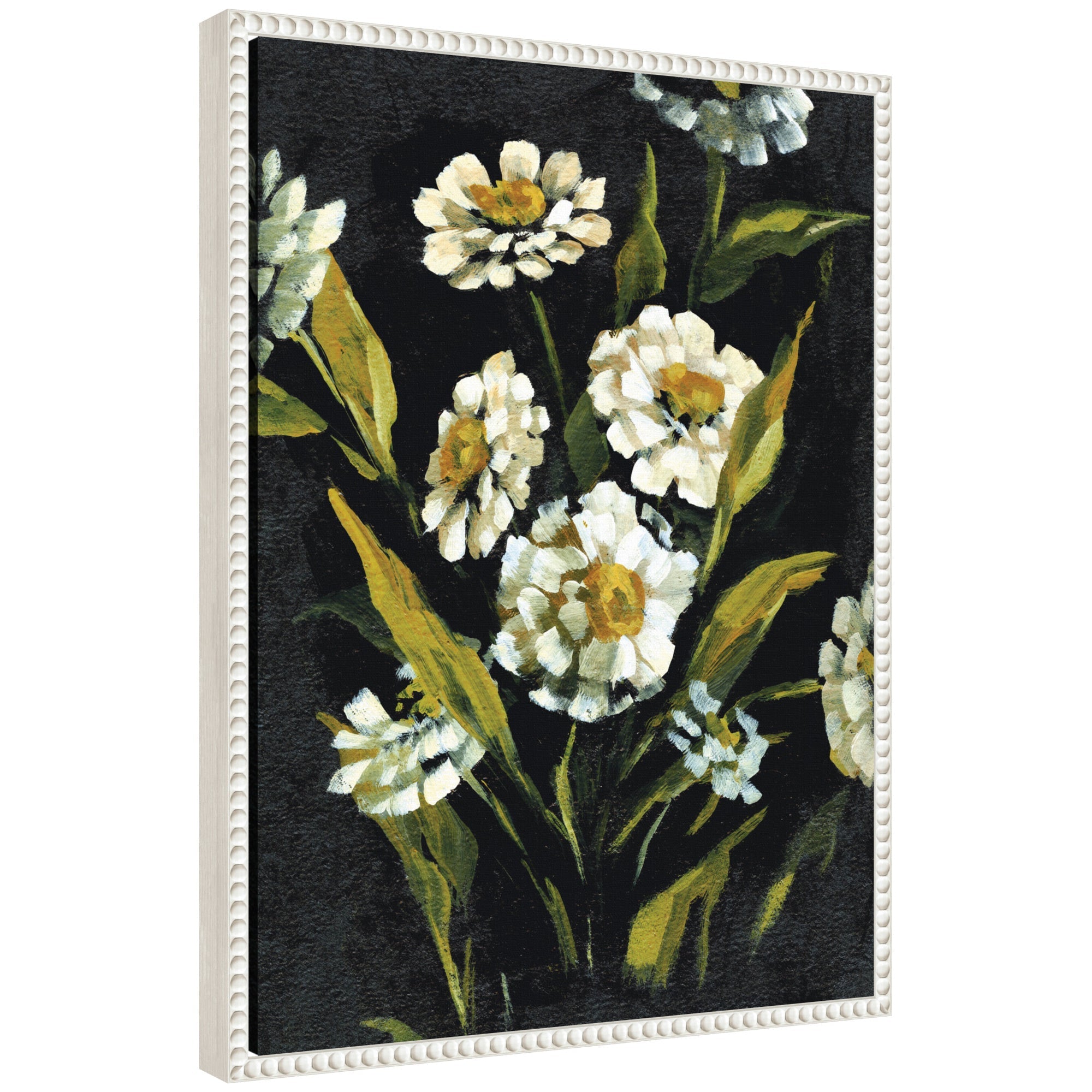 Sylvie Moody Floral 1 Framed Canvas by Annie Quigley