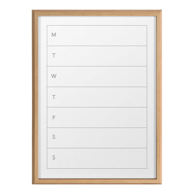 Blake Weekly Menu Framed Printed Glass by The Creative Bunch Studio by kateandlaurel - product image 2 for Resin Society