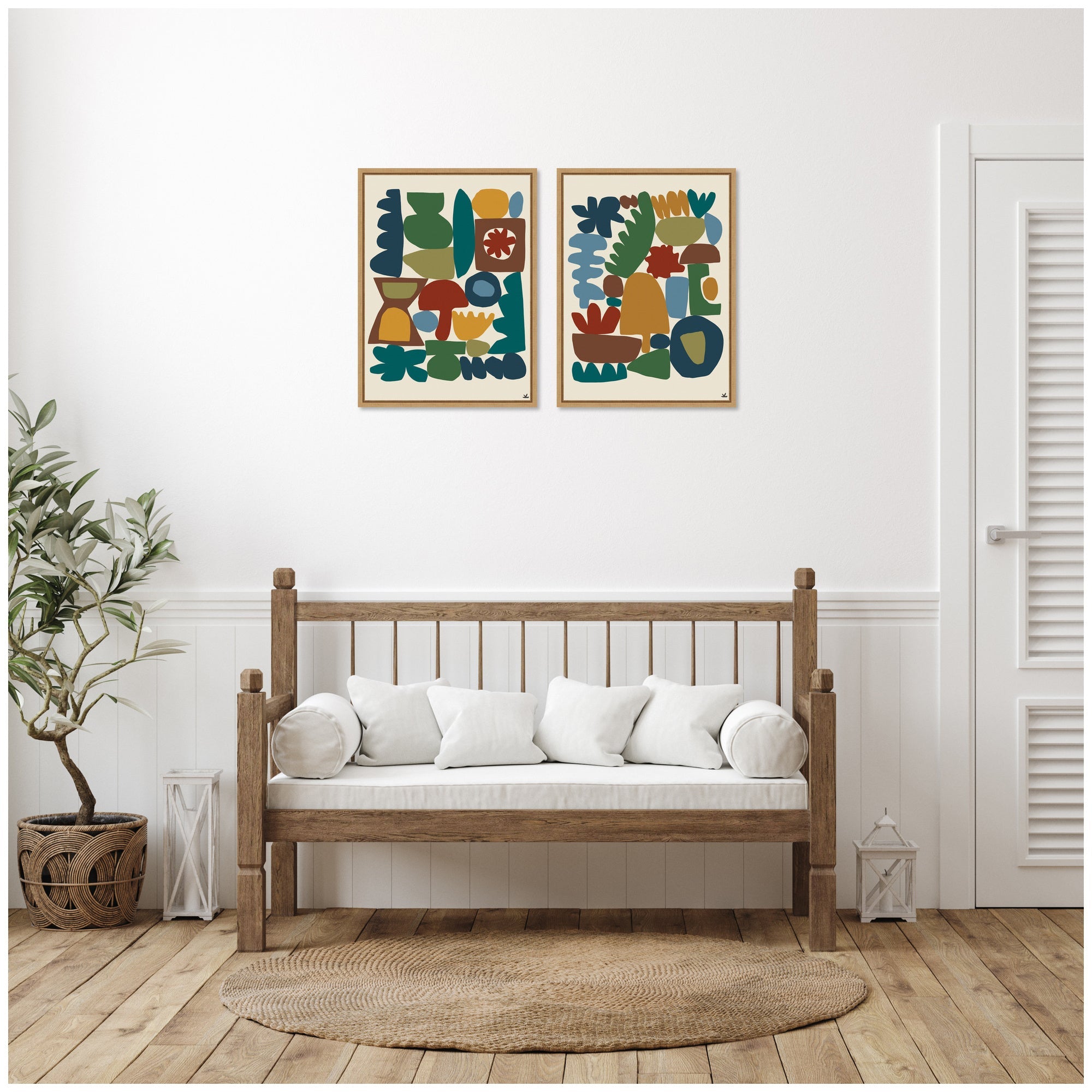Garden Song 2 Piece Framed Canvas Wall Art Set by Kelly Knaga