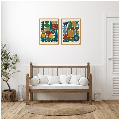 Garden Song 2 Piece Framed Canvas Wall Art Set by Kelly Knaga