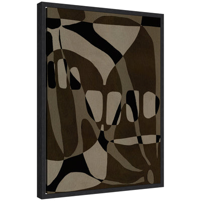 Sylvie Contour 1 Framed Canvas by Shatha Al Dafai