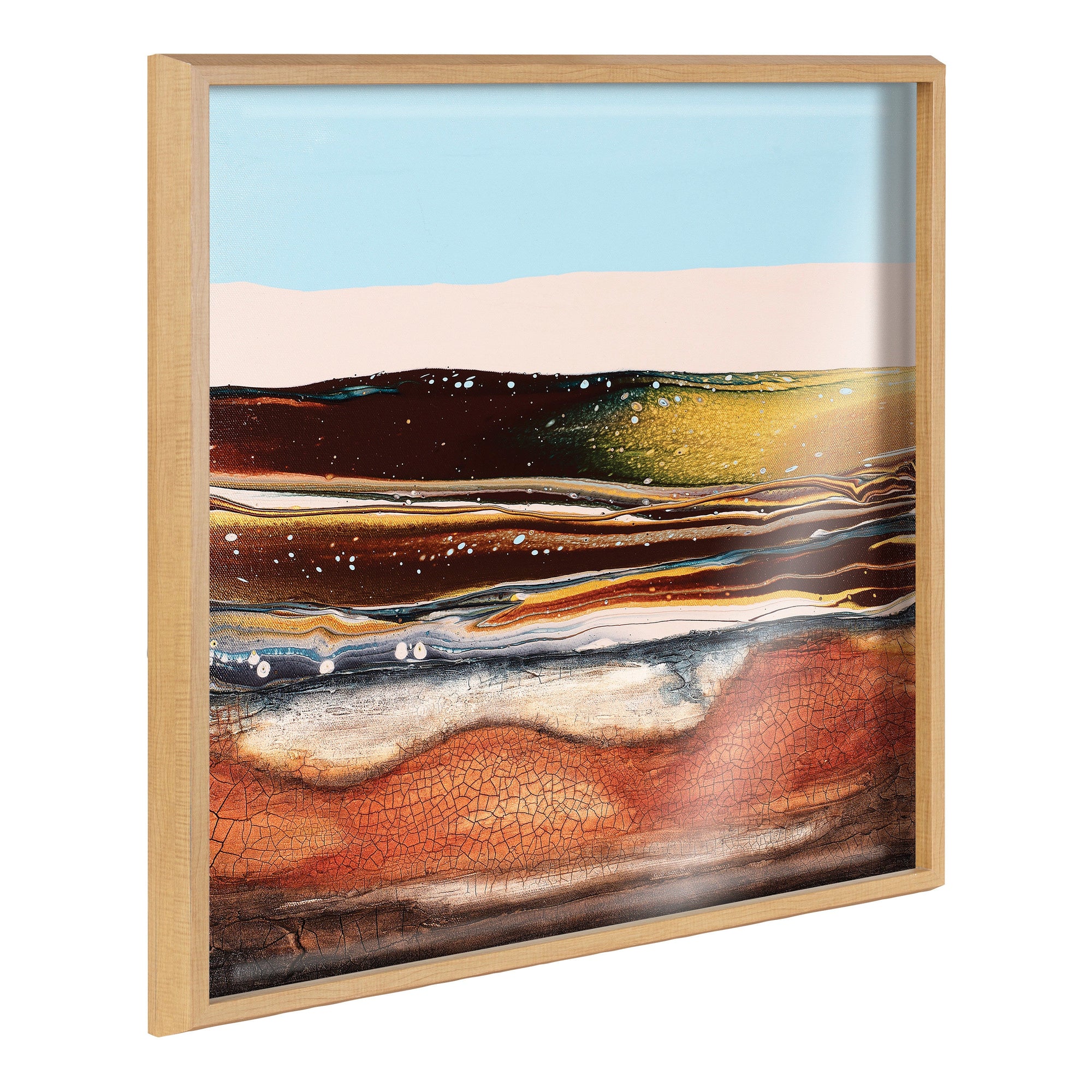 Blake Sonoran Desert framed printed art by Xizhou Xie depicting an abstract desert landscape.