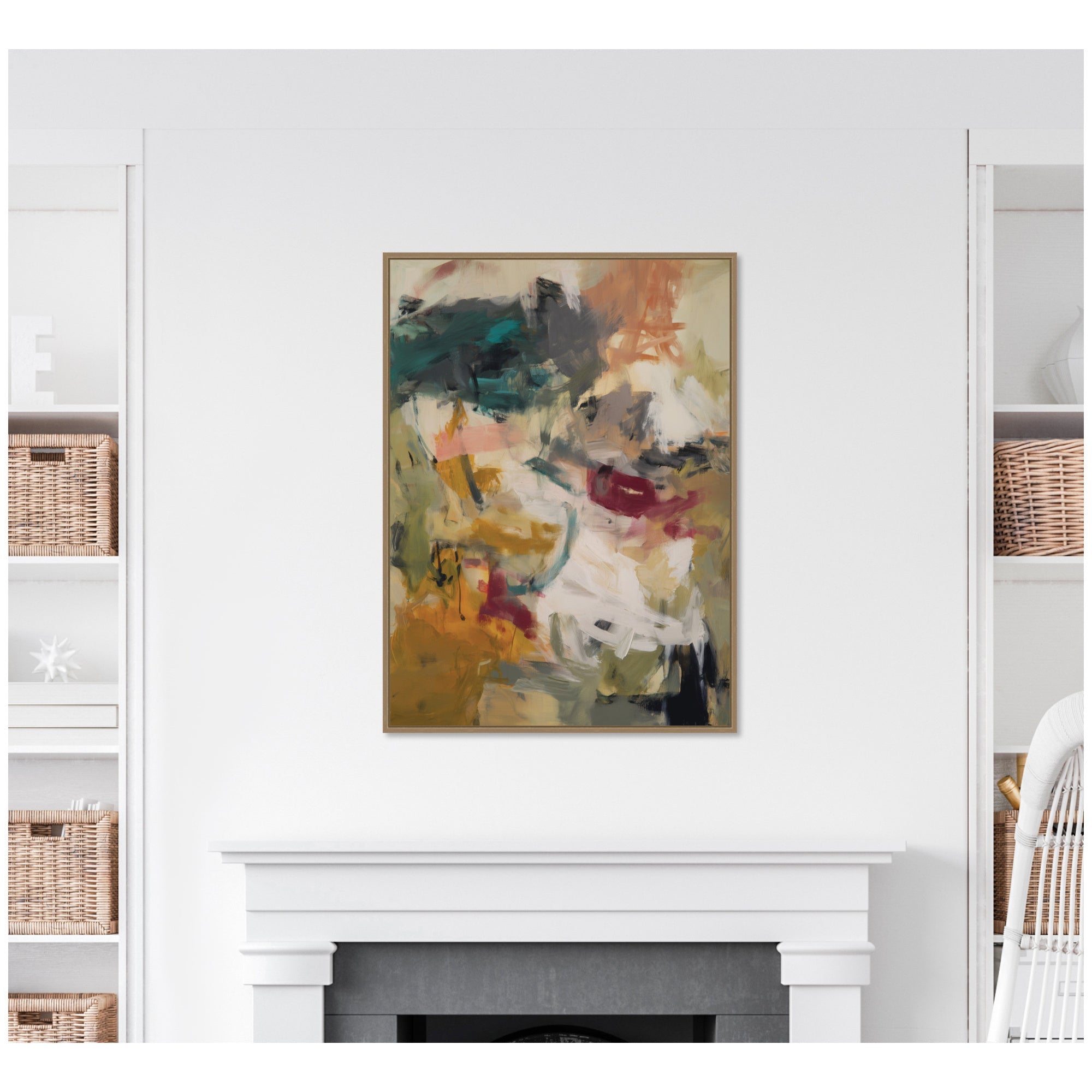 Painted Storm No.
1 by Amy Lighthall Framed Canvas Wall Art Print