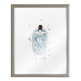Blake Girl in a Bath Framed Printed Glass by Viola Kreczmer by kateandlaurel - product image 15 for Resin Society
