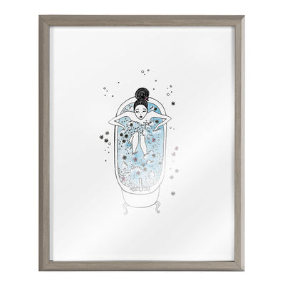 Blake Girl in a Bath Framed Printed Glass by Viola Kreczmer by kateandlaurel - product image 15 for Resin Society