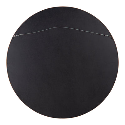 Hutton Round Wood Wall Mirror