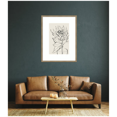 SB Protea Sketch No.
1 by Sara Berrenson Framed Wall Art Print