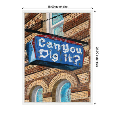 Can You Dig It by Krista V.
Allenstein Framed Canvas Wall Art Print