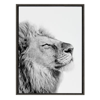 Sylvie Lion Self Actualizing Framed Canvas by kateandlaurel - product image 7 for Resin Society