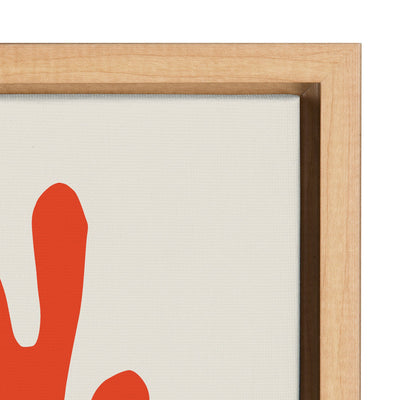 Sylvie Mid Century Modern Pug Framed Canvas by kateandlaurel - product image 3 for Resin Society