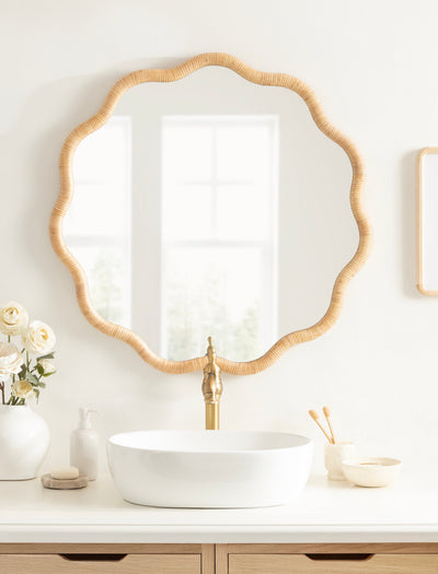 Rahfy Scallop Framed Wall Mirror