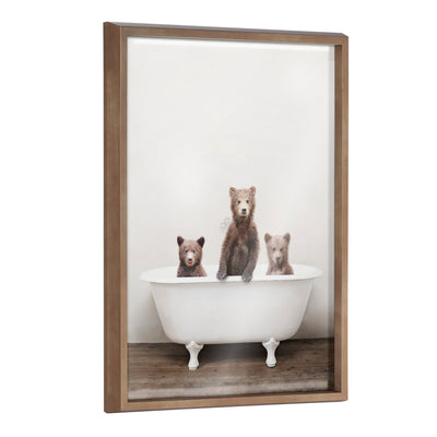 Blake Three Little Bears in Vintage Bathtub Framed Printed Glass by kateandlaurel - product image 11 for Resin Society