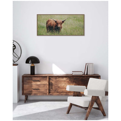 Highland Cow No.
1 by Laura Evans Framed Canvas Wall Art Print