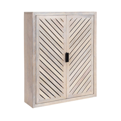Mezzeta Tall Wood Bath Cabinet