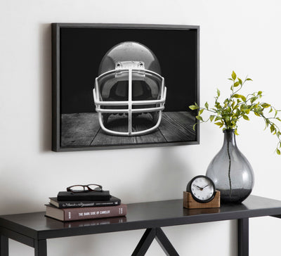 Sylvie Vintage Football Helmet Framed Canvas by kateandlaurel - product image 7 for Resin Society