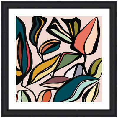 Fanciful Ficus SQ Expansion by Alicia Bock Framed Wall Art Print