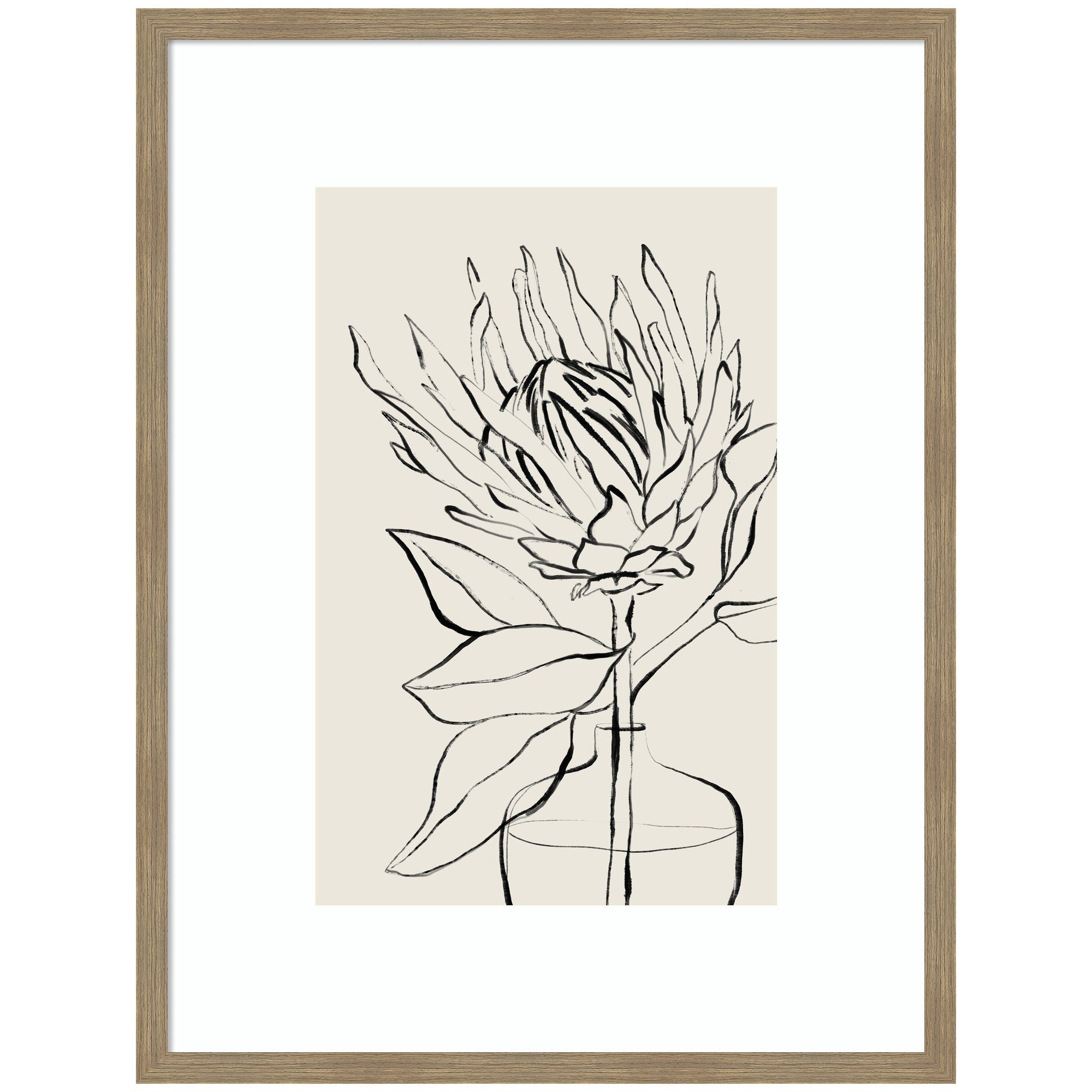 SB Protea Sketch No.
1 by Sara Berrenson Framed Wall Art Print