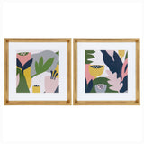 Calter Myriam's Garden Framed Print Art Set by Myriam Van Neste by kateandlaurel - main product image for Resin Society