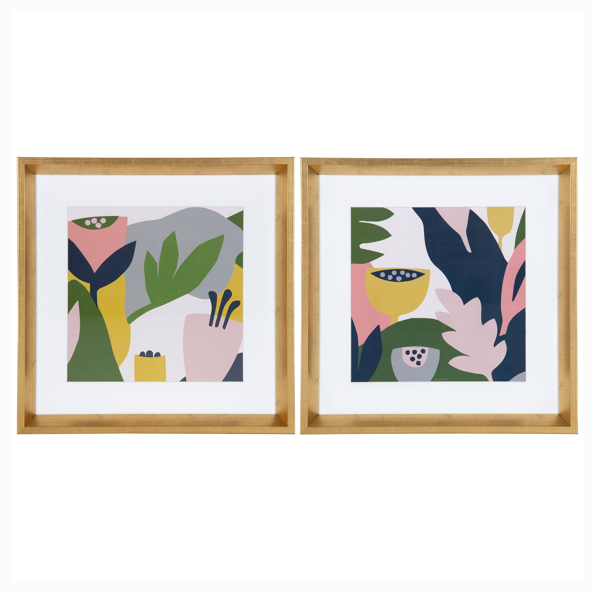 Calter Myriam's Garden Framed Print Art Set by Myriam Van Neste by kateandlaurel - main product image for Resin Society