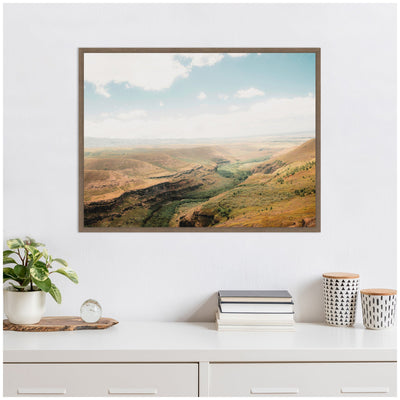 Sylvie Rolling Hills and Open Pastures Framed Canvas by Alicia Abla