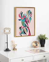 Sylvie Parakeet Framed Canvas