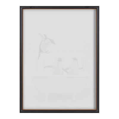 Blake Penguins Bathroom Framed Printed Glass by Amy Peterson Art Studio by kateandlaurel - product image 4 for Resin Society