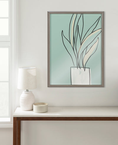Blake Serene Growth Framed Printed Glass by Elizabeth Silver by kateandlaurel - product image 6 for Resin Society