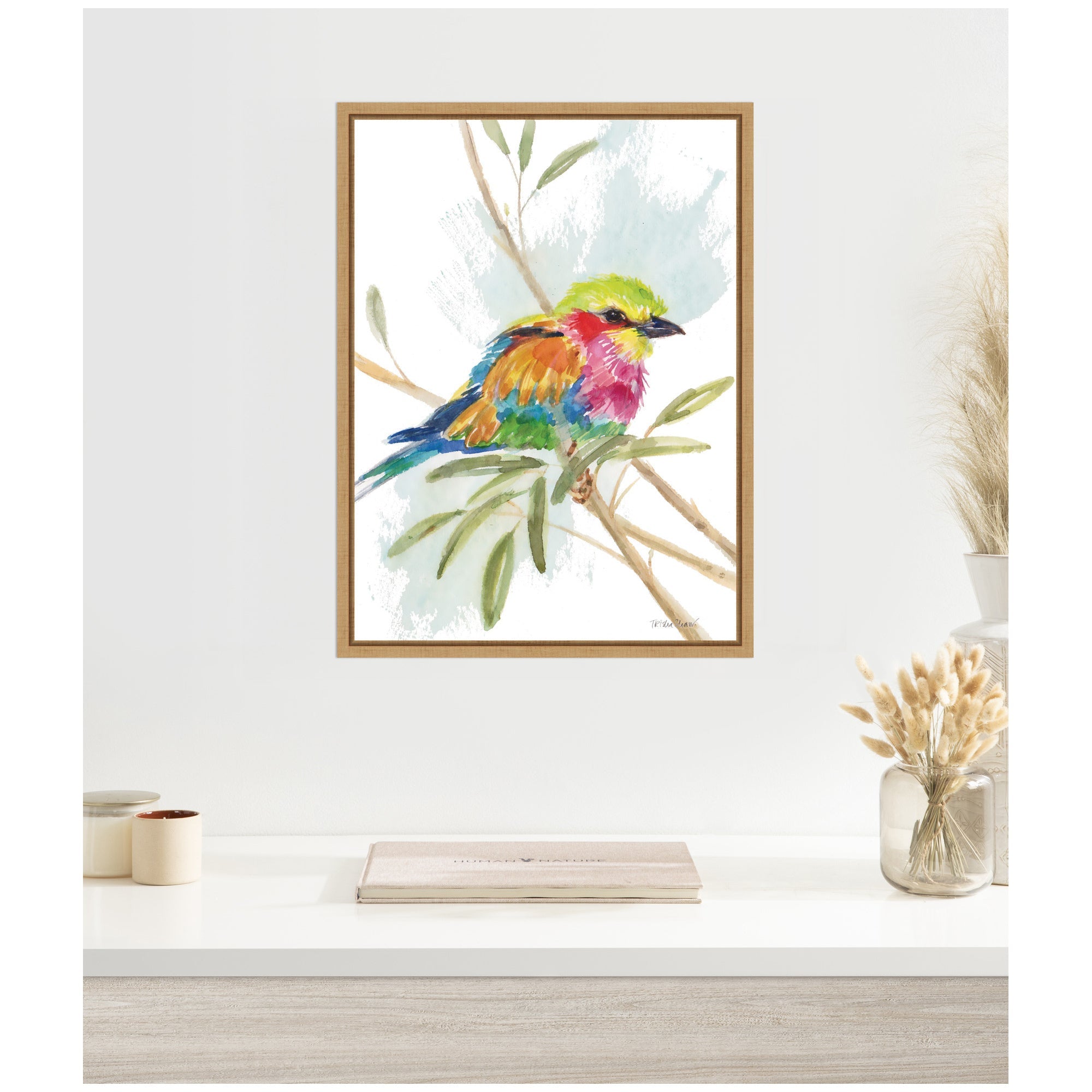 Bright Bird by Patricia Shaw Framed Canvas Wall Art Print