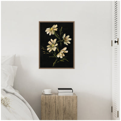 Sylvie Moody Floral 4 Framed Canvas by Annie Quigley