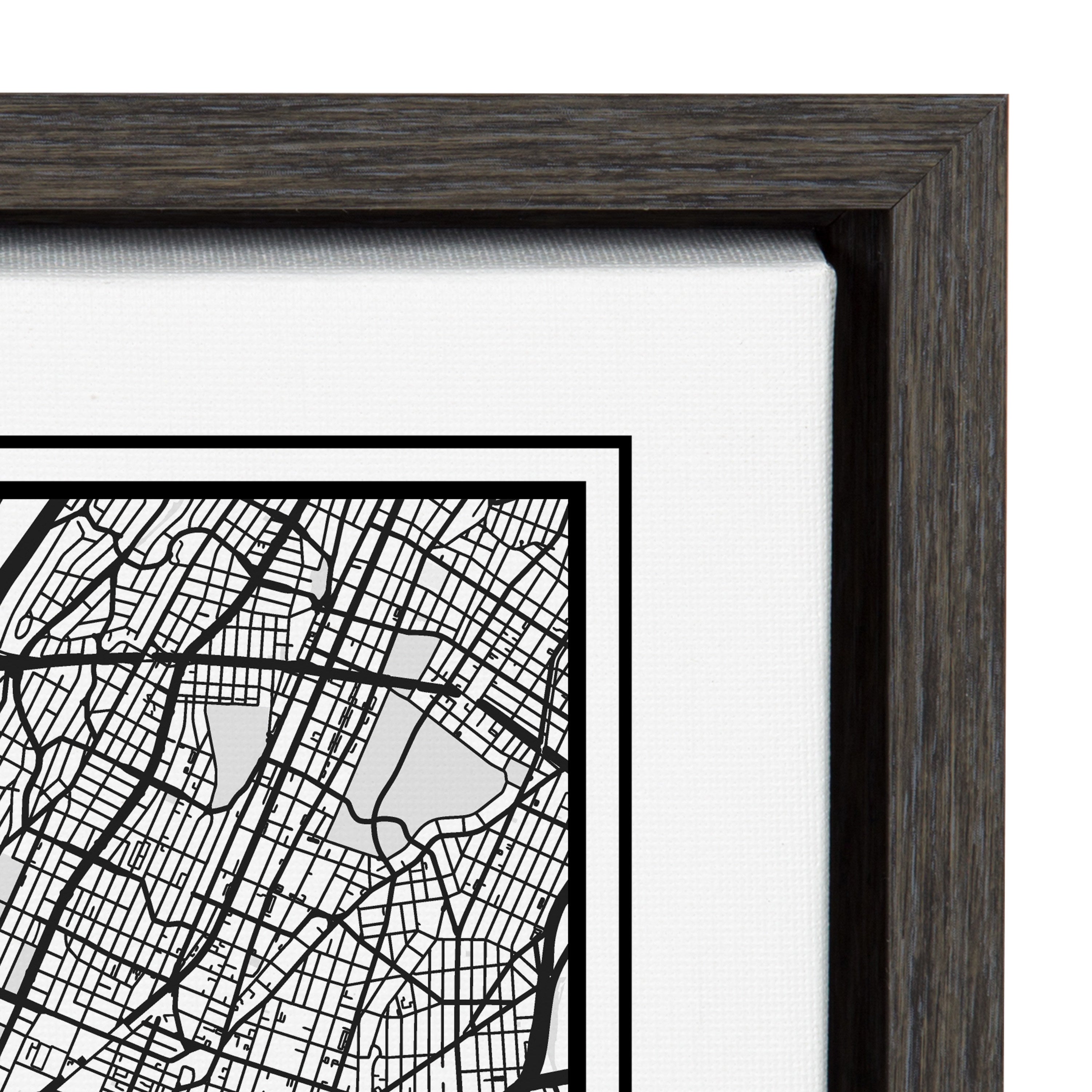 Sylvie New York City Map Framed Canvas by Jake Goossen