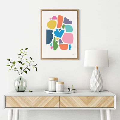 Sylvie Summer Love Songs Framed Canvas by kateandlaurel - product image 7 for Resin Society
