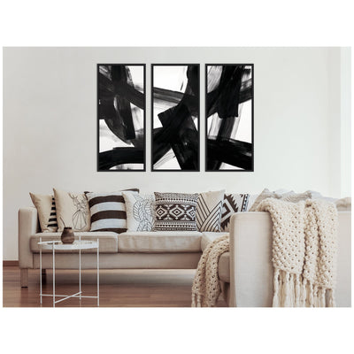 Black Mark No.
1, No.
2, & No.
3 3 Piece Framed Canvas Wall Art Set by Amy Lighthall