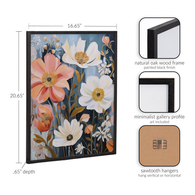 Gallery Boho Flowers in Muted Neutrals Print by The Creative Bunch Studio