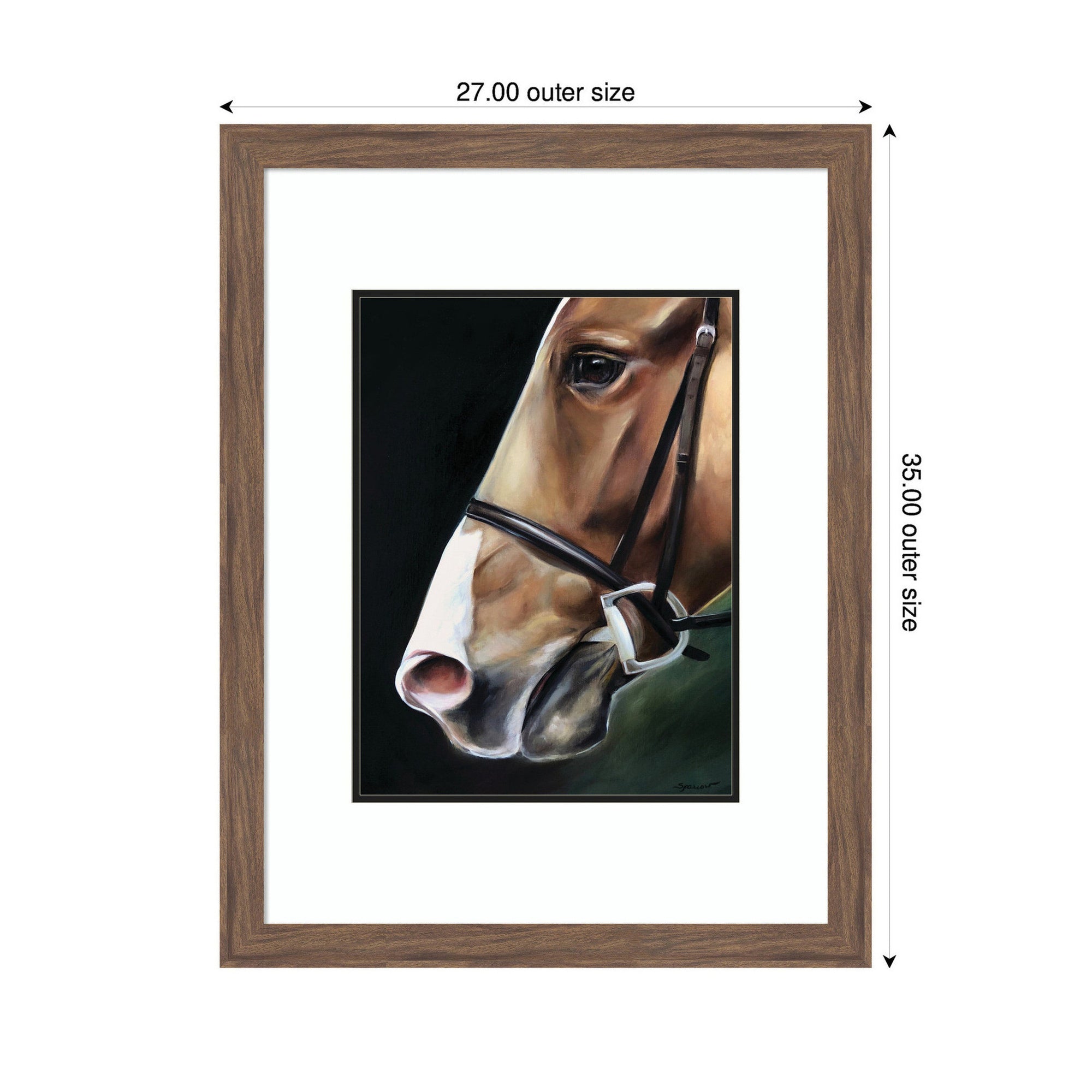 Chestnut Horse by Mary Sparrow Framed Wall Art Print