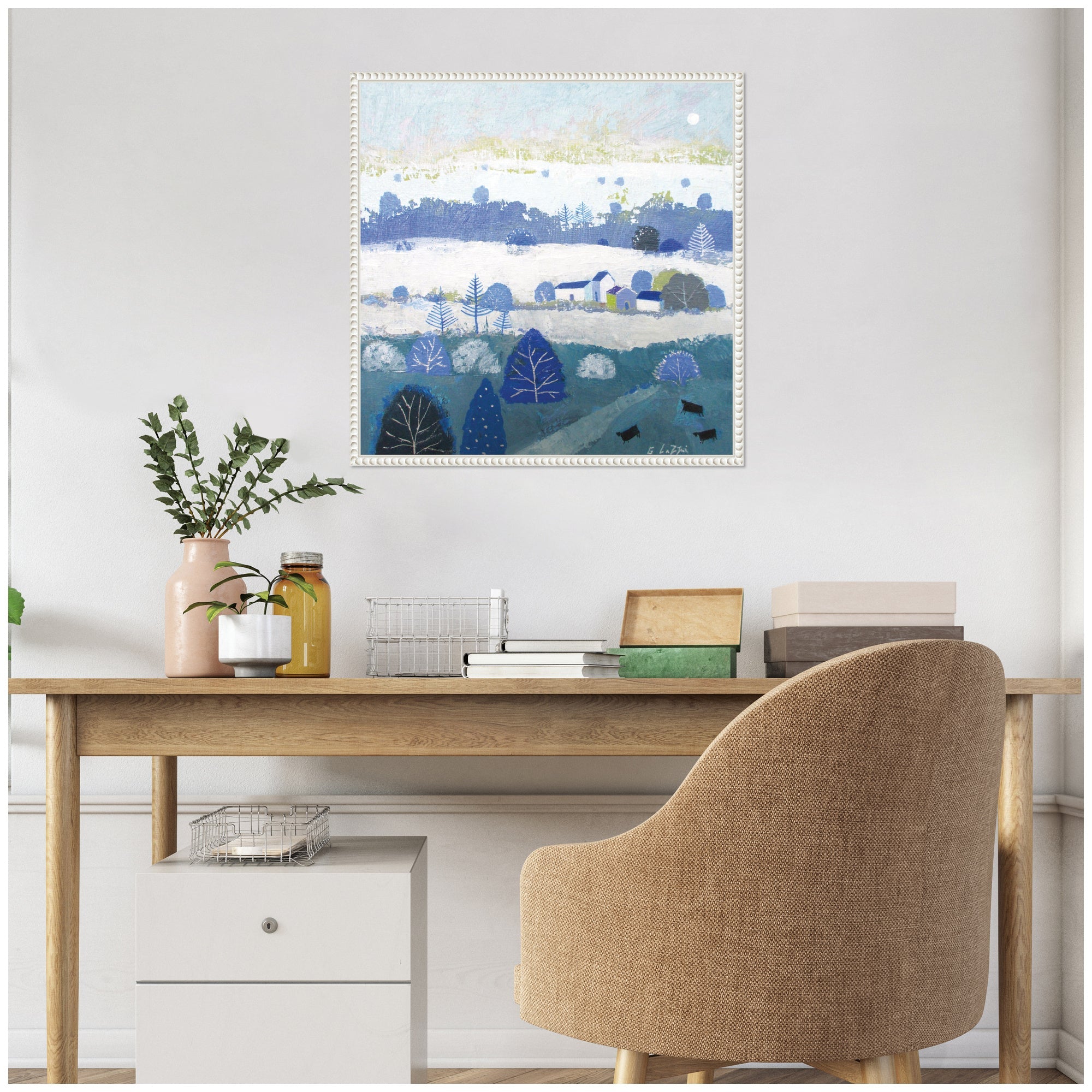Sylvie Winter Dales Framed Canvas by Giuliana Lazzerini