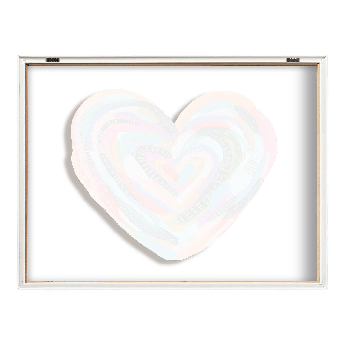 Blake Labyrinth Heart Framed Printed Glass by kateandlaurel - product image 4 for Resin Society