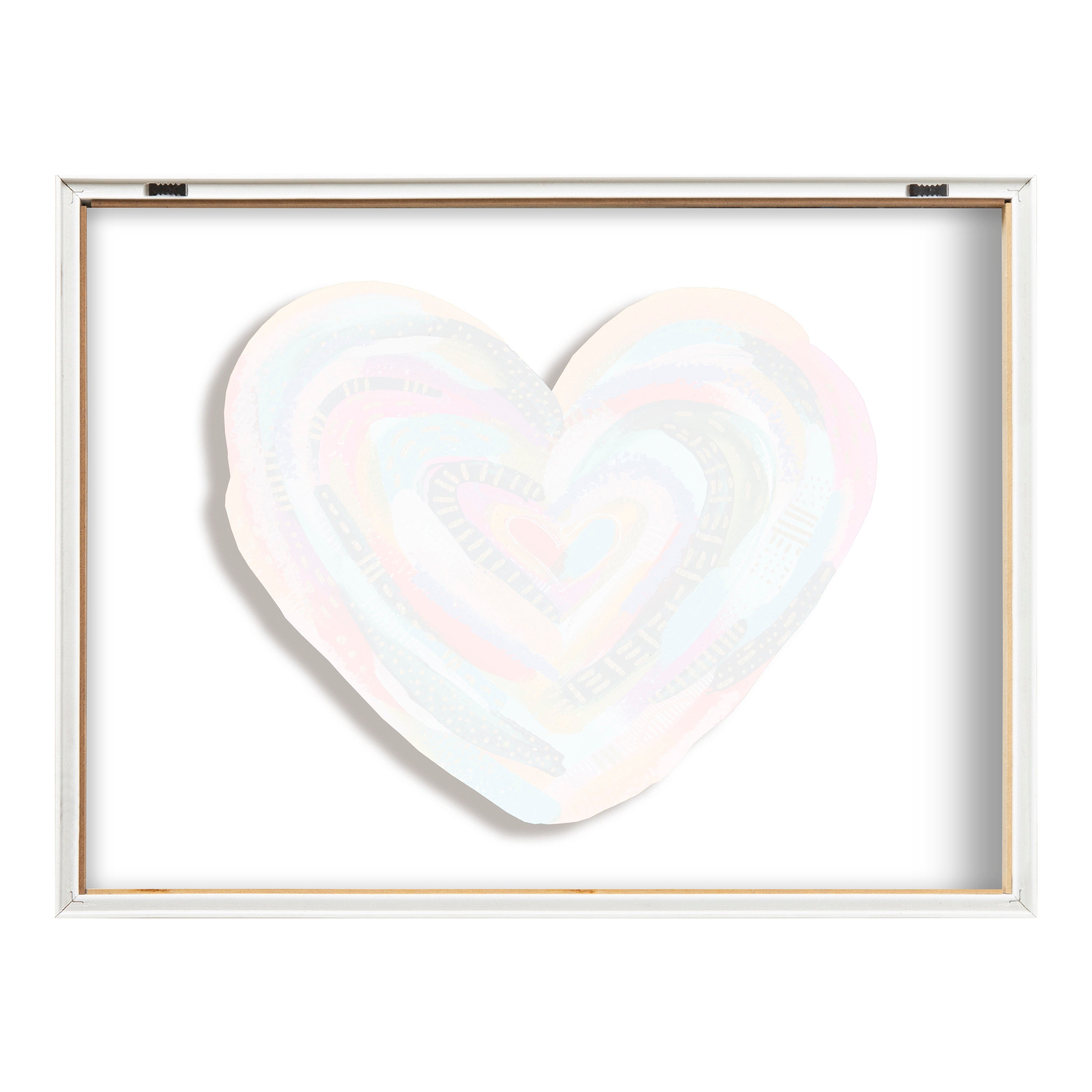 Blake Labyrinth Heart Framed Printed Glass by kateandlaurel - product image 4 for Resin Society