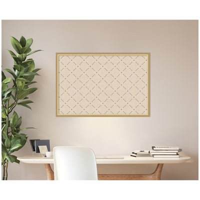 Pinboard Green Lattice Print