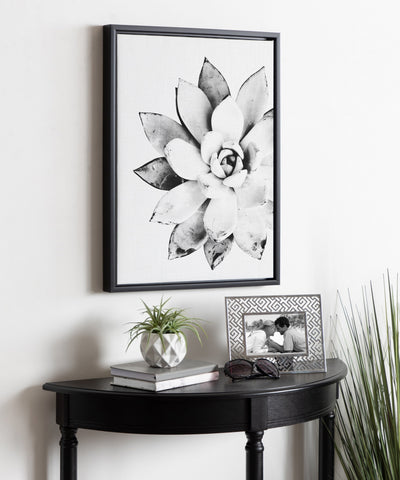 Sylvie Succulent Framed Canvas by Simon Te of Tai Prints