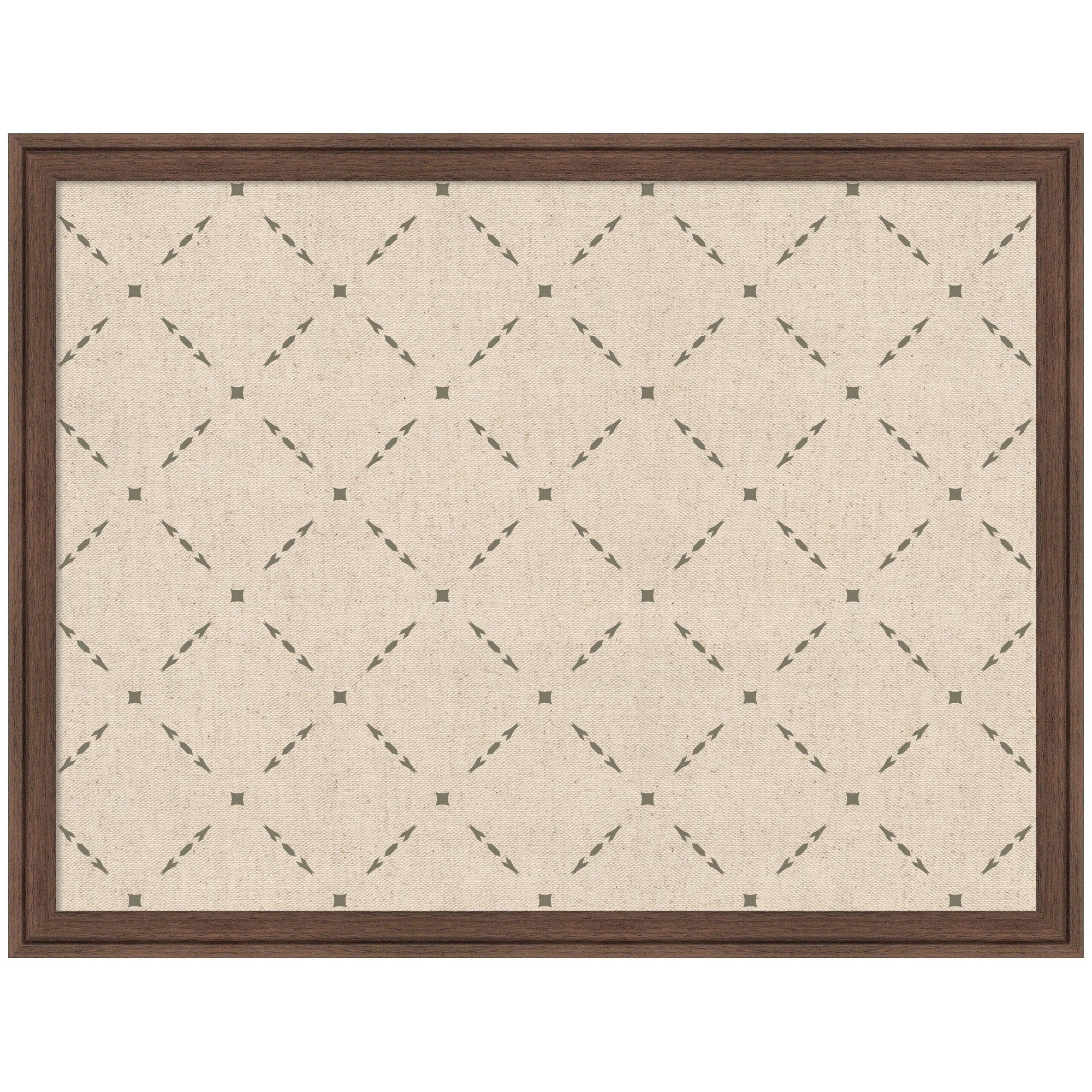 Pinboard Green Lattice Print