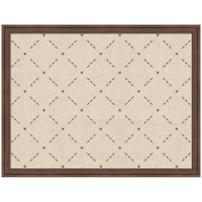 Pinboard Green Lattice Print