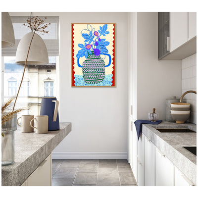 Sweet Fig Pot by Teresa Rego Framed Canvas Wall Art Print