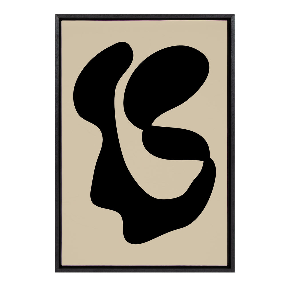Sylvie Abstract 10 Framed Canvas by kateandlaurel - main product image for Resin Society