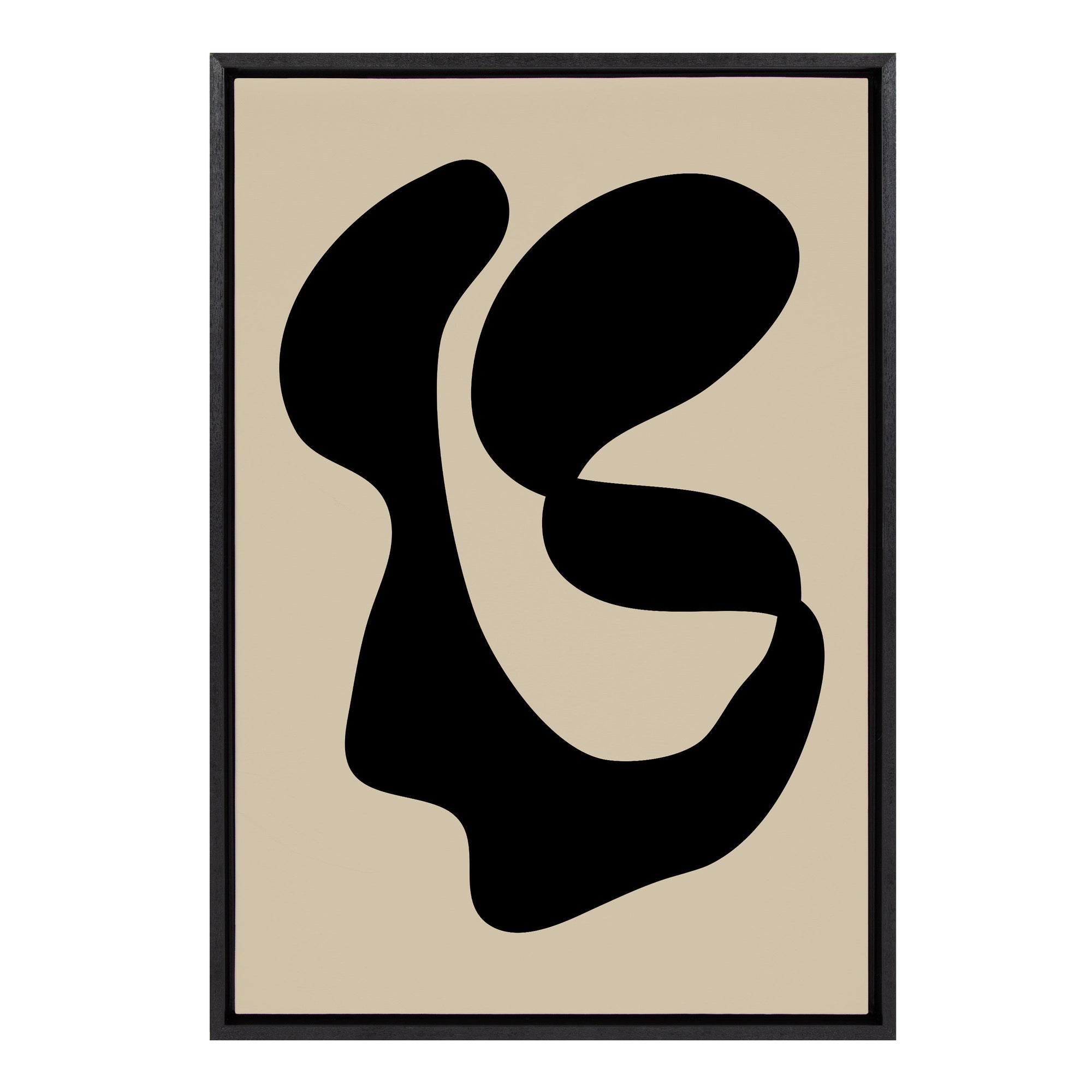 Sylvie Abstract 10 Framed Canvas by kateandlaurel - main product image for Resin Society