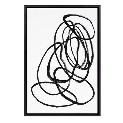 Sylvie Ring of Light 2 Framed Canvas by kateandlaurel - main product image for Resin Society